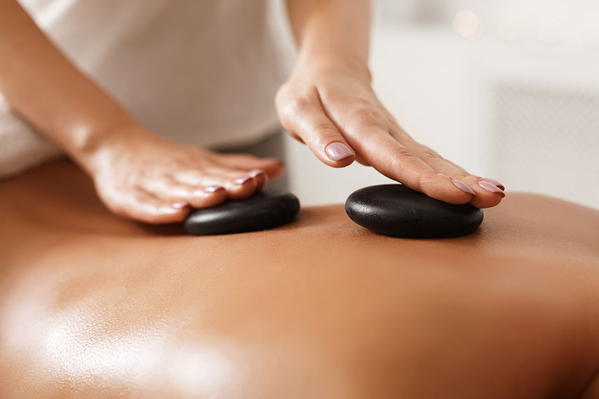 Hot stone massage